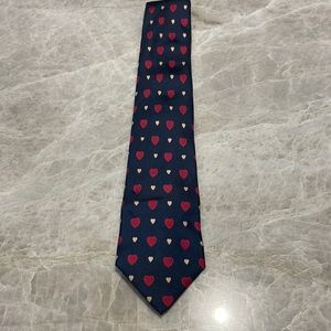 Valentines Heart Silk Neck Tie - Vintage